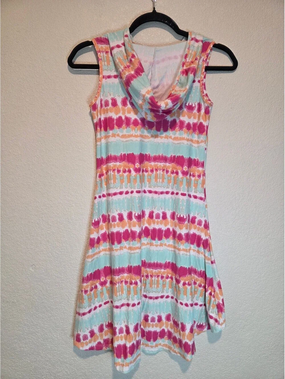 extremely ME Girls' Sleeveless Tie-Dye Dress Gold Pineapple Print Size 10/12